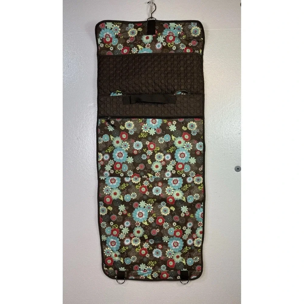 Thirty One Travel Garment Bag Multi Colored Floral Fanfare Retired Luggage